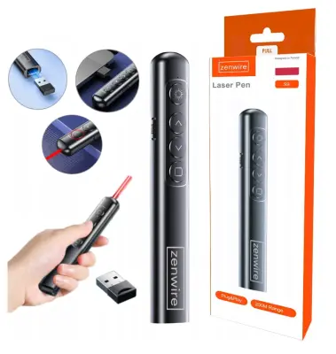 Bežični laserski pokazivač i USB laserski daljinski upravljač za prezentacije – Zenwire S9