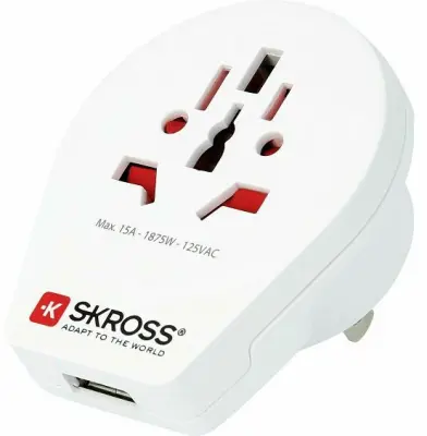 Adapter Putni SKROSS, World To USA USB, 1.500268