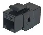 Adapter Spojnica INTELLINET 504775 Cat5e Inline Coupler Keystone 8P8C (Ž) na 8P8C (Ž), UTP, Crni