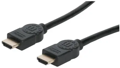 Kabel MANHATTAN 354080, UHS, Ethernet, HDMI na HDMI, HEC, 3D, 8K@60Hz, DHDR, VRR, QMS, QFT, ALLM, eARC, 2m, Crni