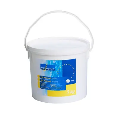 Desjoyaux JD ACTION5 višenamjenske klorove tablete za bazen, 5u1, 5 kg