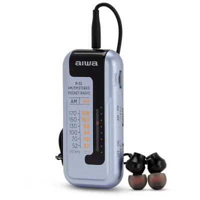 AIWA R-22SL prijenosni AM/FM radio s uključenim slušalicama