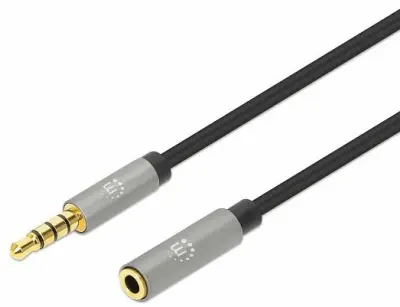 Kabel MANHATTAN 356053, AUX Produžni 3.5mm (M) Na 3.5mm (Ž), GP, 500cm