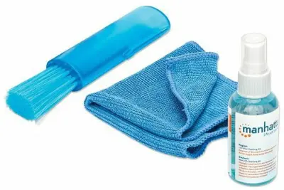 Komplet Za Čišćenje LCD-a MANHATTAN 421010, Mini, Četka, Mikrofiber, Tekućina 60ml