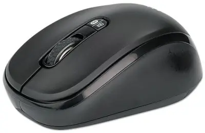 Miš MANHATTAN 179478,Dual-Mode, Optički, Bežični, BT 4.0, 2.4 GHz WIFI, 800/1200/1600 dpi, Crni