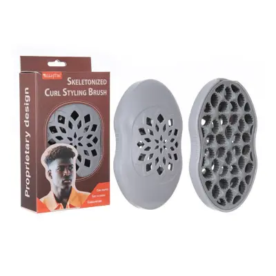 Afro Curl četka – ABS češalj za dreadlocke, twist i updo Grey