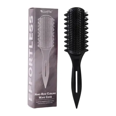 Odvojivi češalj s 9 redova za kovrče i podizanje korijena Black