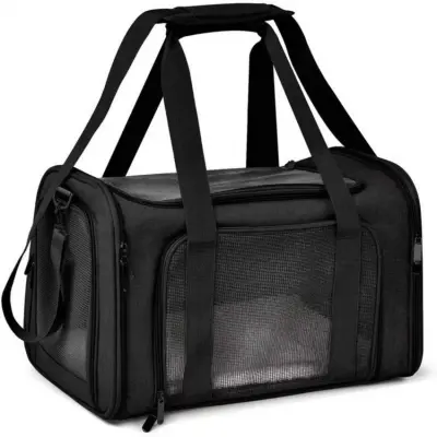 Veliki 3-u-1 ruksak za ljubimce 45x30x30cm, prozračan Black