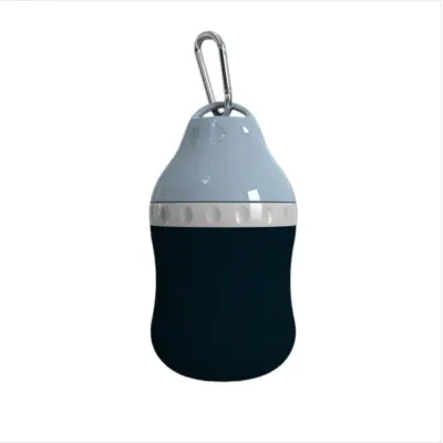400ml silikonska prijenosna bočica za vodu i hranu, nepropusna Blue
