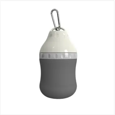 400ml silikonska prijenosna bočica za vodu i hranu, nepropusna Gray