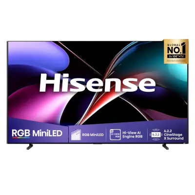 TV HISENSE 100UXQ, 254cm (100"), RGB MiniLED, 4k UHD Smart TV, VIDAA OS