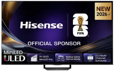 TV HISENSE 75U7S PRO, 190.5cm (75"), ULED Mini LED, 4k UHD Smart TV, VIDAA OS