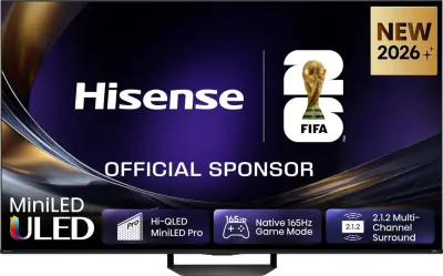 TV HISENSE 65U7S PRO, 165.1cm (65"), ULED Mini LED, 4k UHD Smart TV, VIDAA OS
