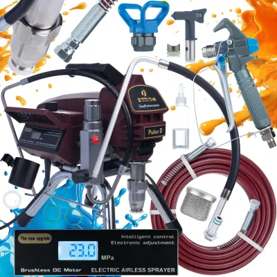 Pulse D Airless Uređaj Za Prskanje Boje – 2000W, 20Mpa, 0.019" Max. Mlaznica, 2L/Min, Easyperformance | Elektronska Regulacija, 15M Cijev