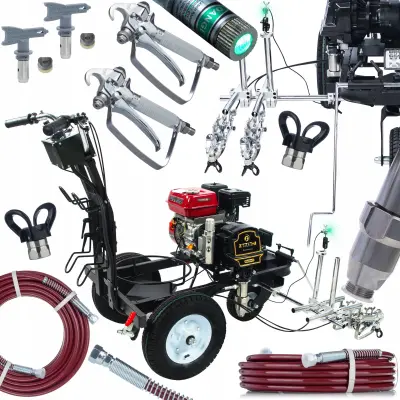 Powerxcellence Phantom Z Cestovna Bojaonica – Benzinski Motor, Klipna Pumpa, 7P, 23 Mpa, 4 L/Min, 2 Pištolja, 2 Mlaznice 315, 2 Cijevi 15 M