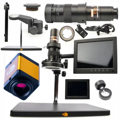 Earth Pro MCEP-0.5X Digitalni Mikroskop – Zoom 7-45X, 360° Rotacija, C-Mount 25Mm | Raspon Vijećnici 10-20 Cm, 56Xled Rasvjeta