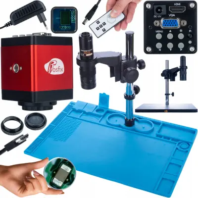 Earth Pro MCEP-0.5X Set Mikroskopa, Draco RED PRO 2Mp Kamera, Silikonska Podloga 480X320 Mm | Visoka Kvaliteta, HDMI, VGA, Antistatička