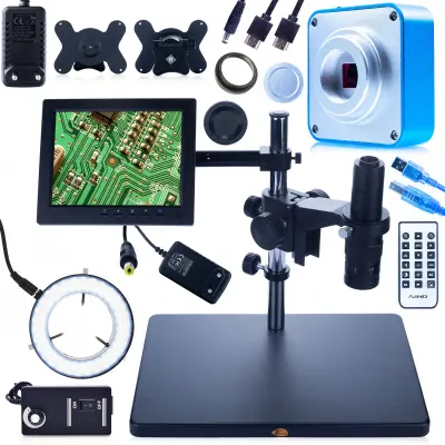 Earth Pro MCEP-0.5X Digitalni Mikroskop – Zumiranje 7-45X, C-Nosač 25 Mm, Radni Razmak 100-150 Mm | Planets PRO Scorpius PRO HDMI USBI Kamera