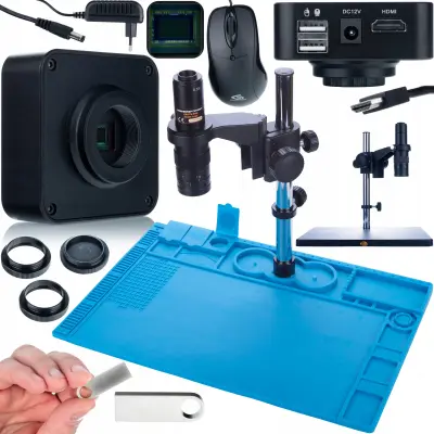 Set Mikroskopa Earth Pro MCEP-0.5X, Mikroskopska Kamera Gemini PRO 16 MP, Silikonska Podloga 480X320 Mm | Visoka Kvaliteta, HDM