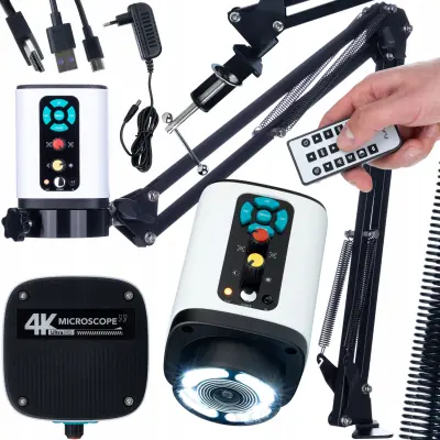 Altair Provision 4K Digitalni Mikroskop Sa Sony 8.29MP Kamerama – HDMI USB, Pomično Ruke, LED 24 Diode, Za Rad Set