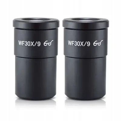 Set 2 Širokokutnih Mikroskopskih Okulara WF30X/9 – 30 Mm Tulež, 30X Povećanje, 9 Mm Polje Pogleda, Dioptrijska Regulacija, Kvalitetna Optika