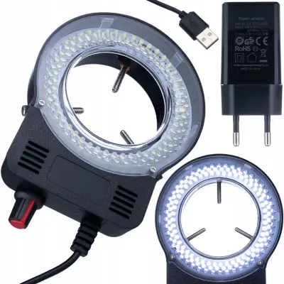 Microbright 144 LED USB Osvjetljenje Prstenasto – Podesiva Svjetlina 0–100%, Montaža 30–65 Mm | 0–10 W, USB Napajanje