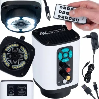 Altair Pro Digitalscope 4K Digitalni Mikroskop All-In-One S Sony CMOS 8.29MP, HDMI, USB, LED 24X, Daljinsko Fokusa, 64GB, 8 Jezika