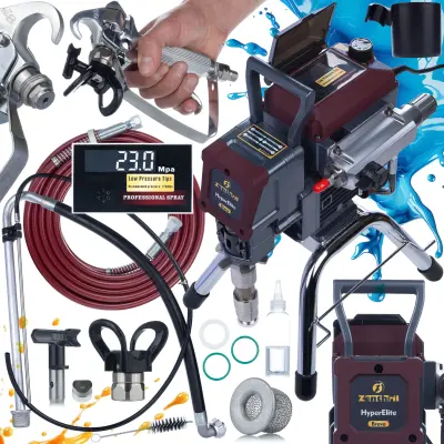 Bravo Airless Uređaj Za Prskanje Boje – 2200W, 25Mpa, 3L/Min, Elektronička Kontrola, LCD, Brushlessmotor | Hyperelite Serija