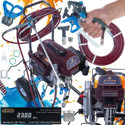 Quantum G Standpro Airless Uređaj Za Prskanje Boje – 2200W, 20Mpa, 2.8L/Min, Elektronička Regulacija Zencontrol, LCD