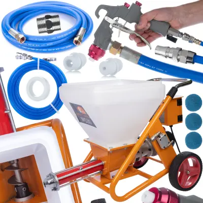 Maxstream30 Stroj Za Žbukanje – Bezkontaktni Motor 3000W, Protok 16 L/Min, Spremnik 50L | Izdžljiv I Precizan