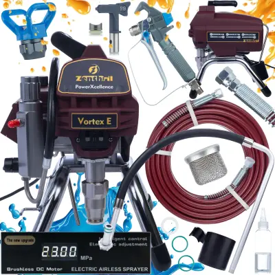 Vortex E Airless Uređaj Za Prskanje Boje 3000W – 20Mpa, 0.021", 3.5L/Min, Powerxcellence | Elektronska Regulacija, Motor Bez Četkica