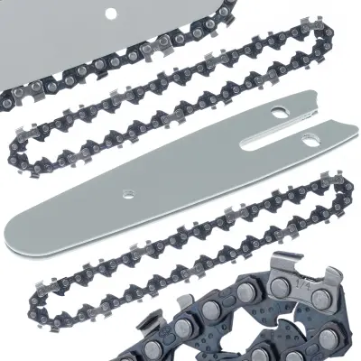 Set 4" Vodilica I 2X Lanac Za Električnu Pilu – Visokokvalitetni Čelik, 13 Cm, 28 Vodilica, ¼" Korak