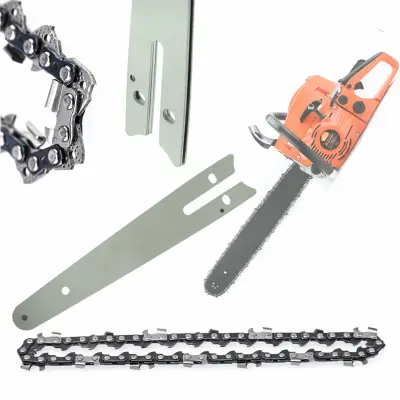 Set Vodilica 16" I 2X Lanac Za Motorne Pile – Visokokvalitetno Čelik, Toplinska Obrada, 1.3 Mm Utor, 16" Lanac