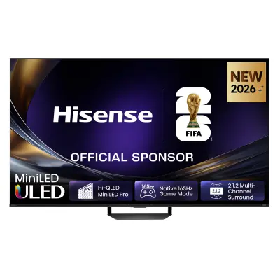 TV HISENSE 55U7S PRO, 139.7cm (55"), ULED Mini LED, 4k UHD Smart TV, VIDAA OS