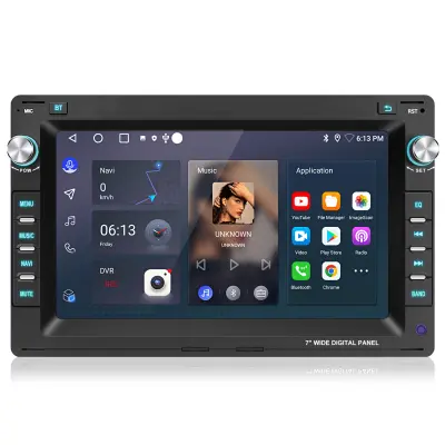 7" Autoradio Android 15 za VW Polo 9N Golf 4 Passat B5 T5, Bežični CarPlay & Android Auto, GPS Navigacija, RDS, Kamera, 64GB