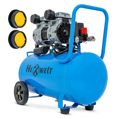 Bezuljni kompresor HEXWELT HW-KBO-2T-50L – 1500 W, 50 L, 8 BAR, 250 l/min