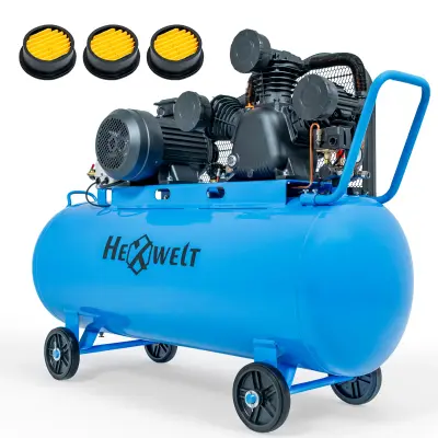 Uljni kompresor Hexwelt HW-KO-150L – 3000 W, 150 L, 8 bar, 420 l/min
