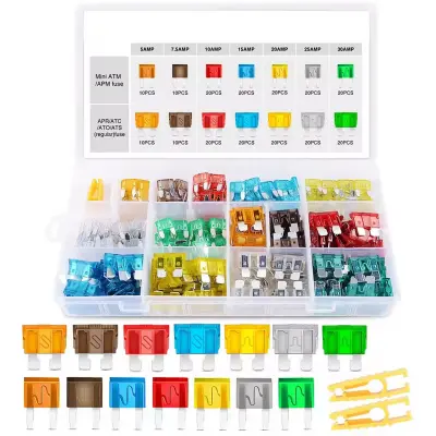 Set Automobilskih Osigurača Autofuse Promix 240 – MINI I Standard, 5A–30A, Boje Kodirane | Organizator, 2X Nastavak Za Pjenu