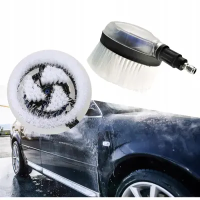 Hydrobrush Pro360 Rotirajuća Četka Za Visokotlačni Perilicu | Spojka 1/4QC, Mekano Vlakno, Auto, Staklo, Fasada
