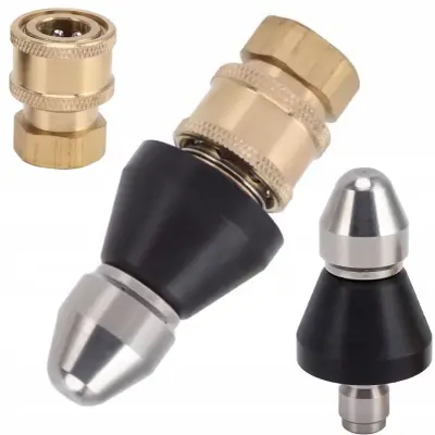 Jetclear Fix 7X Mlaznica Za Kalizaciju – 7 Otvora, Navoj 1/4", Nehrđajući Čelik | Za Čišćenje Cijevi I Odvoda