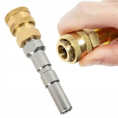 Nilfisk Steelconnect Adapter – Adapter Za Visokotlačni Uređaj Nilfisk | Brzi Spoj 1/4" Iz Nehrđajućeg Čelika I Mesinga