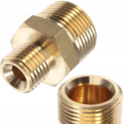 Adapter M22X1.5 – Navojna Redukcija Iz Mesinga | Za Povezivanje Pištolja, Cijevi, Lanci Karcher HD HDS