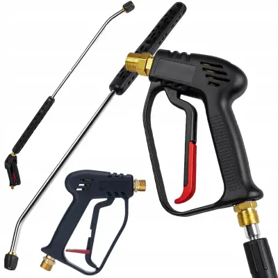 Set Pištolj I Cijev Za Prskanje 90 Cm S Mlaznicom – Zamjenski Dio Za Visokotlačni Perač Kärcher HD HDS Kranzle M22X1.5 | 345 Bara, 150°C, 40 L/