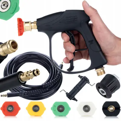 Set Zamjenskih Dijelova Za Visokotlačni Perač Kärcher K2–K7 – Pištolj 300 Bara, 5 Mlaznica, 8 M Crijevo Click, Click Adapter I M22