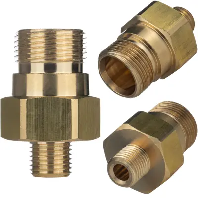 Easylocktr22M-1/4M Adapter – Mesingani Adapter Za Visokotlačne Perilice Kärcher | Navoj 1/4" BSP, M22X1.5, Messing