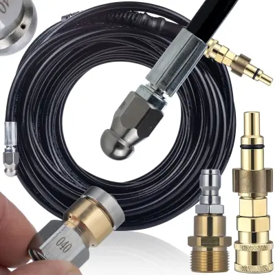 Hydrojet Pro Max 20M – Cijev Za Kanalizaciju M22, 2 Mlaznice, Rotirajuća, 200 Bar