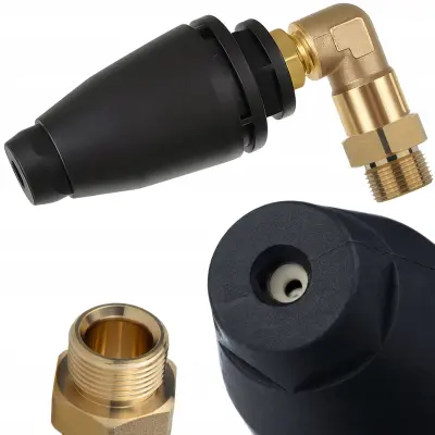 Anglejet 90° Mlaznica Rotacijska Turbo – M22X1.5 Vanjski Navoj 14 Mm | Za Tvrde Površine, Visoki Tlak