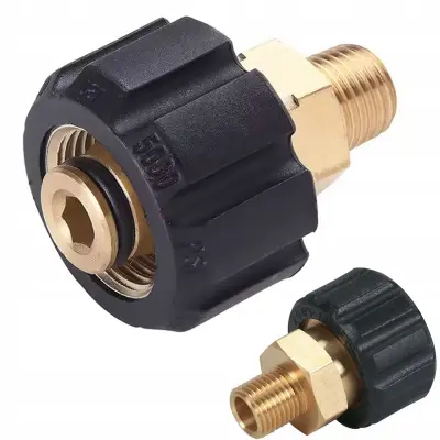Adapter Redukcija M22-14 Mm For 1/4 Vanjski Navoj – Mesingano Kućište, O-Ring | Zamjenski Dio Za Visokotlačni Perač Kärcher HD HDS