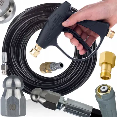 Canaljet Easy!Lock Compact Cijev Za Prskanje – Komplet Za Čišćenje Kalizacja | 20 M, 300 Bar, Zamjenski Dio Za Airless Uređaj Karcher HD HDS