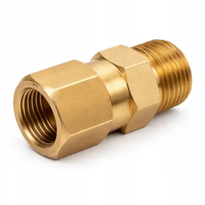 Adapter Redukcija M22X1.5 Na M18 – Zamjenski Dio Za Visokotlačni Perač Kärcher HD HDS | 250 Bara, 150°C, Messing